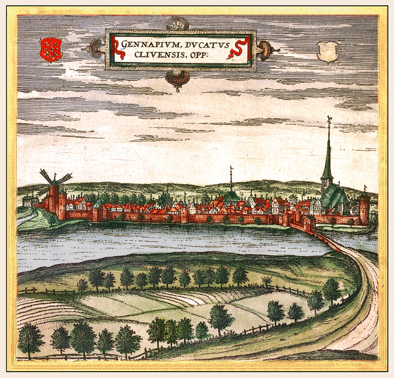 Gennep 1572 Braun en Hogenberg